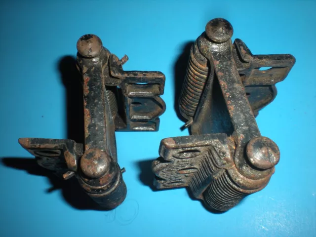 Antique Pair Of Matching Columbia Double Acting Spring Hinges Victorian Eastlake
