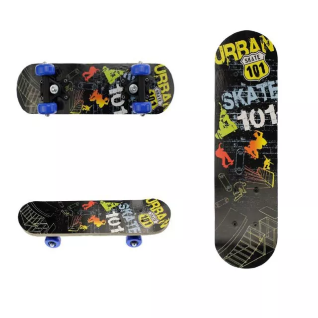 Skateboard Skate In Legno Fantasia Colorato Bambini Ragazzi 43Cm 06043