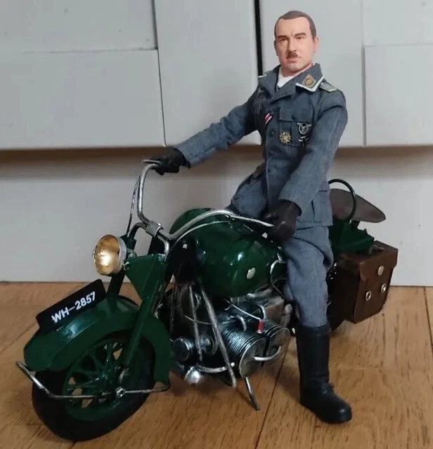 1/6 SCALE WW2 German Army Soldier Motorcycle for 12