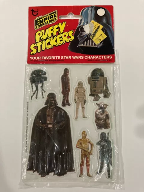 NOS Sealed 1980 Star Wars Empire Strikes Back Puffy Stickers