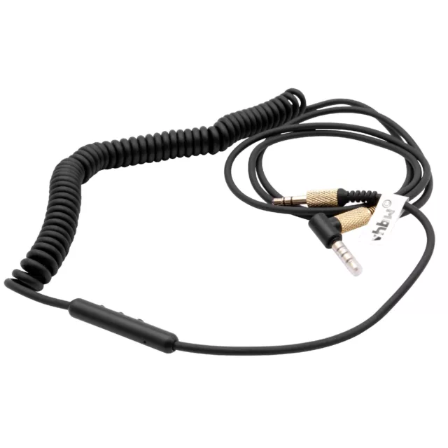 Câble audio 2x 3,5mm noir 1,5m pour Marshall Monitor, Major II