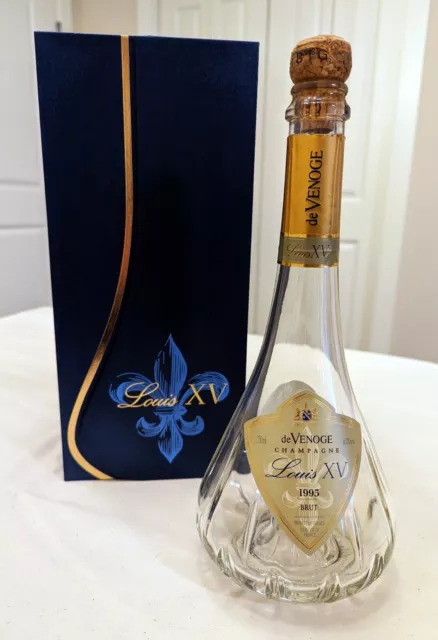 Louis XV 1995 Champagne de Venoge 750ml Empty Bottle & Case