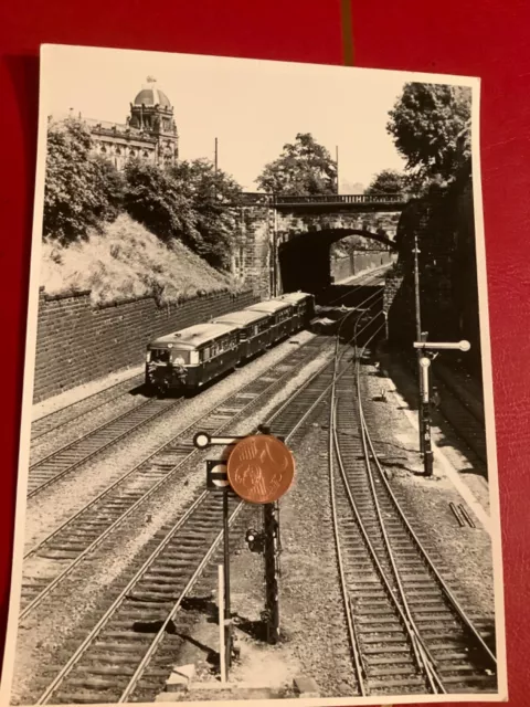 DB Schienenbus 795  mit festkränzen vorne  orig. Foto deutsche Bundesbahn