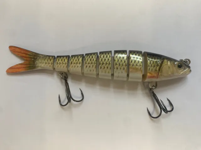 bass pike trout hard plastic body multi jointed fishing lure for fresh water
