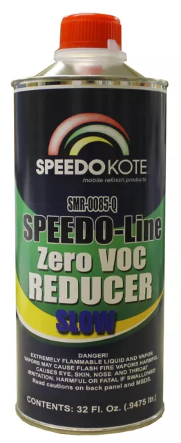 Zero 0 Low VOC Compliant Thinner Reducer Slow 80+°F, SMR-0085-Q, One Quart