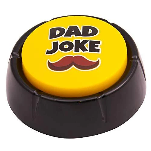 Dad Joke Button | A Gift for Fathers with 50+ Funny Dad Jokes | Novelty