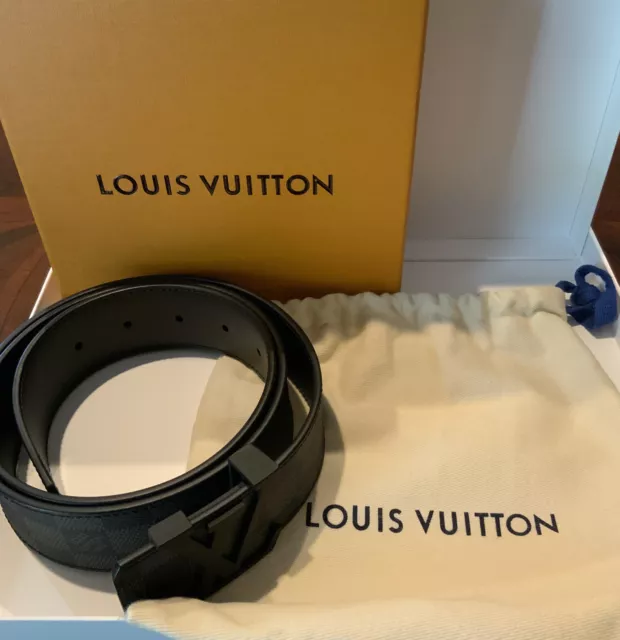 Louis Vuitton Damier Print 40mm Reversible Belt 95/38 M9154 Black Brown  BC1125 