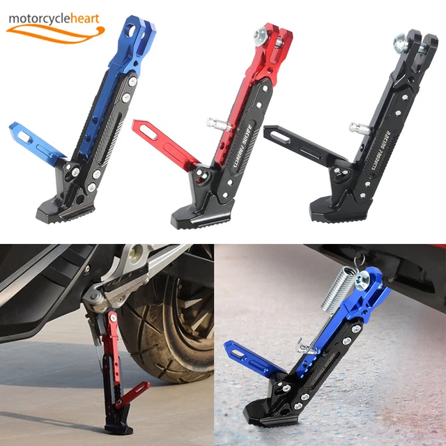 CNC Adjustable Motorcycle Kickstand Foot Side Support Stand Aluminum Alloy