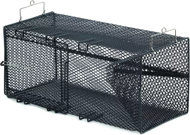 Frabill Torpedo Crawfish Trap | Heavy-Duty Steel Mesh 18 x 8 x 8-Inch ,Black