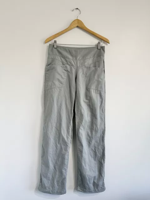 Arcteryx Straight Leg Pants Womens 4 Linen Cotton Grey Cinch Hem