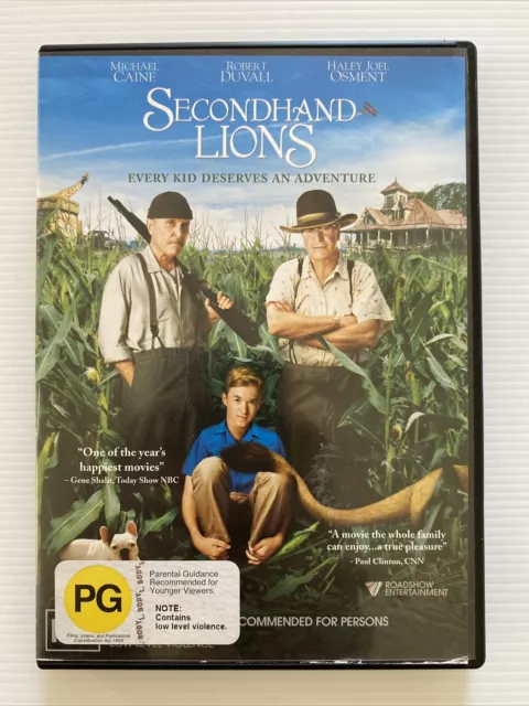 DVD - SECONDHAND LIONS - Region 4 PAL - Michael Caine - Robert Duvall  $14.50 - PicClick AU