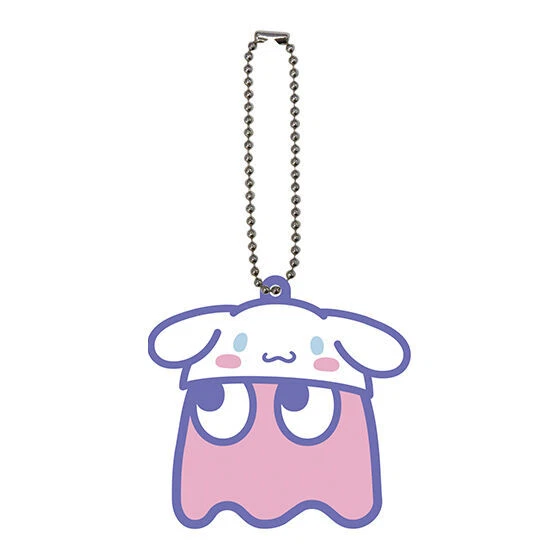 Pac - Man X Sanrio Characters Special Mascot Rubber Pendant: Cinnamoroll