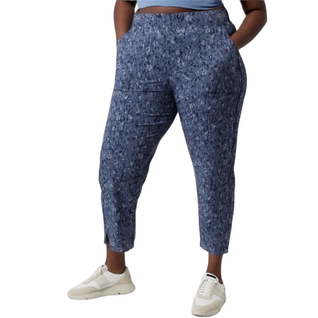 Athleta Pants Women's Plus Size 22 Blue Brooklyn Ankle Captivate Chrome Travel Athleta Pants Women's Plus Size 22 Blue Brooklyn Ankle Captivate Chrome Travel