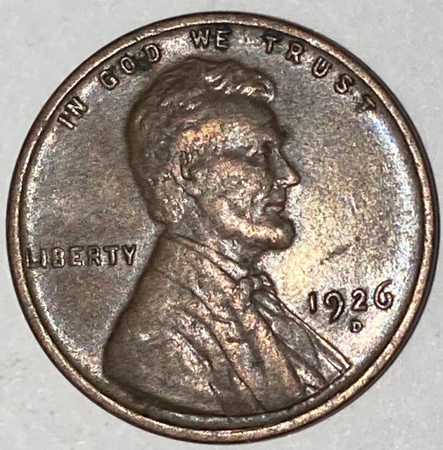 1926-D Denver Mint Copper Lincoln Wheat Cent WC-34