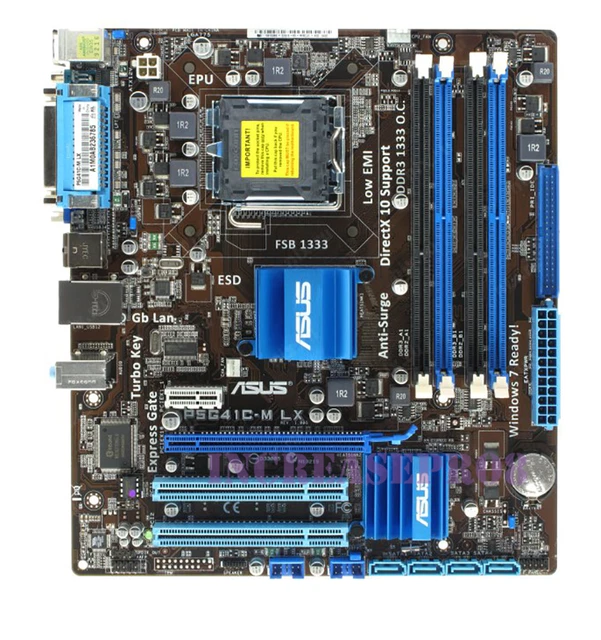 Ensemble Carte mère ASUS P5G41C-M LX + INTEL Pentium