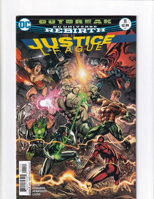 DC Comics Justice League #11 NM Rebirth Superman Batman Wonder Woman Bag/Boarded