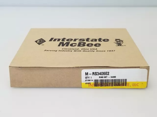 Interstate McBee M-RS3406E2 Ring Set - 3406E Piston, for Caterpillar, NEW