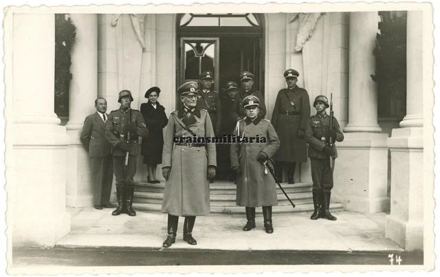 ORIG. FOTO GENERAL Freiherr VON WEICHS m. Offiziere in Marienbad