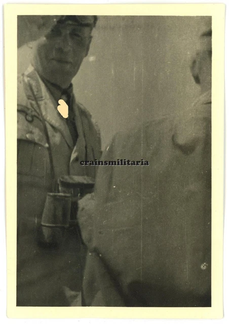 ORIG. FOTO DAK General ERWIN ROMMEL mit Fernglas Optik in Tobruk Afrika