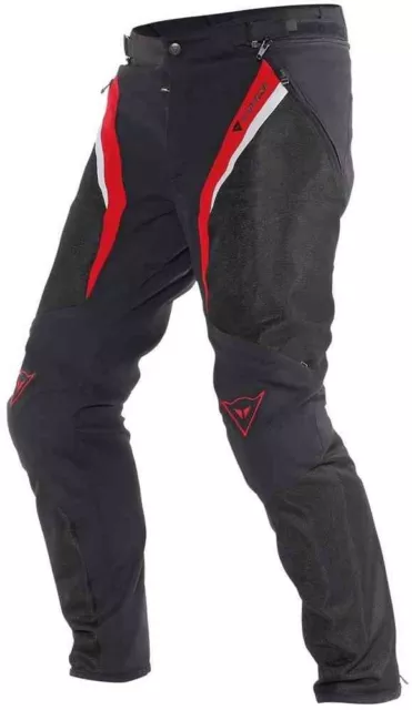 Pantaloni Moto Dainese Drake Super Air Tex Rosso/Nero Tg 52