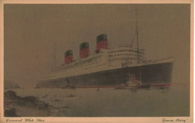 Old Postcards Of Cunard White Star Liner Queen Mary - Early 20th Century.