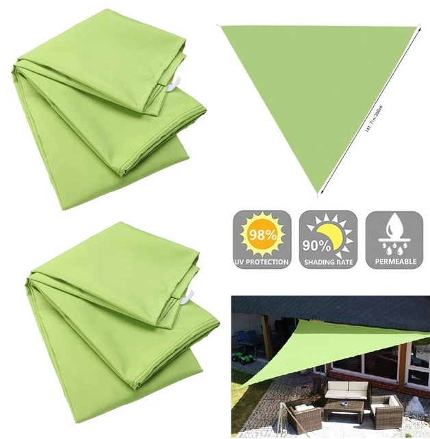 Shade Cloth Patio Sails Blackout Cloth Outdoor Sun Shade Water Proof 11