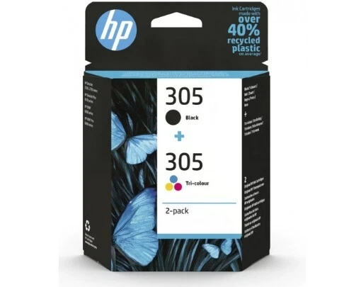 kit 2 cartucce HP 305 COMBO nero+colore Cartuccia di Inchiostro originale