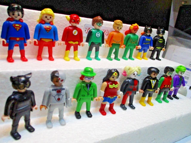 KINDER SORPRESA DC Playmobil 2025-2026 Serie Completa Con Cartine Bpz ...