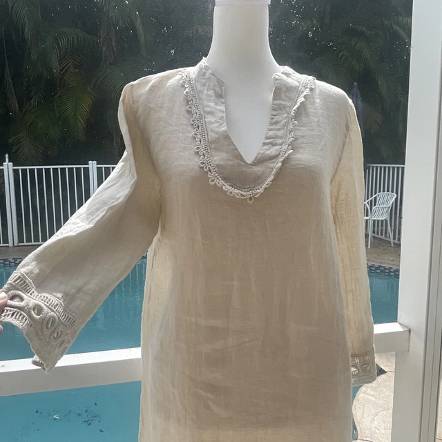 VIA SIGNORIA MADE In Italy Blue Tunic Dress Size S (approx 10-12) 14.00 -  PicClick UK