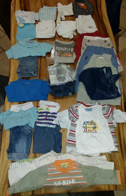 Gros Lot 32 Pieces Vetements Bébé Garçon 3 Mois Été Des Marques Et Du Neuf