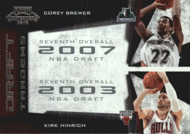 2009-10 Playoff Contenders Draft Tandems Basketball Card #12 Brewer/Hinrich