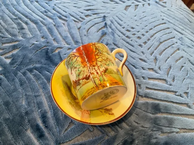 Vintage Royal Doulton series ware espresso cup & saucer Autumn Glory