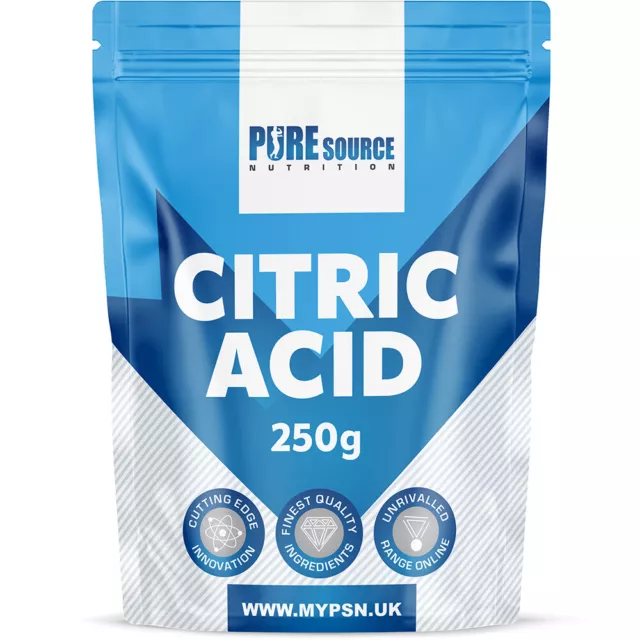 Pure Source Nutrition Citric Acid Food Grade Powder for Bath Bombs Descaler