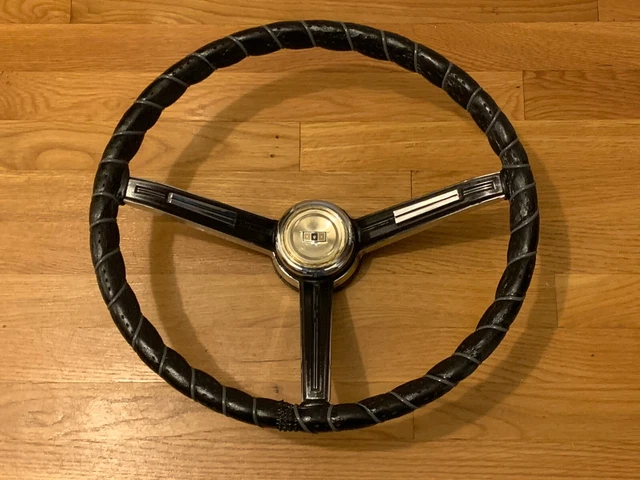 1967 Chevy Camaro Impala SS Caprice Black Deluxe Steering Wheel