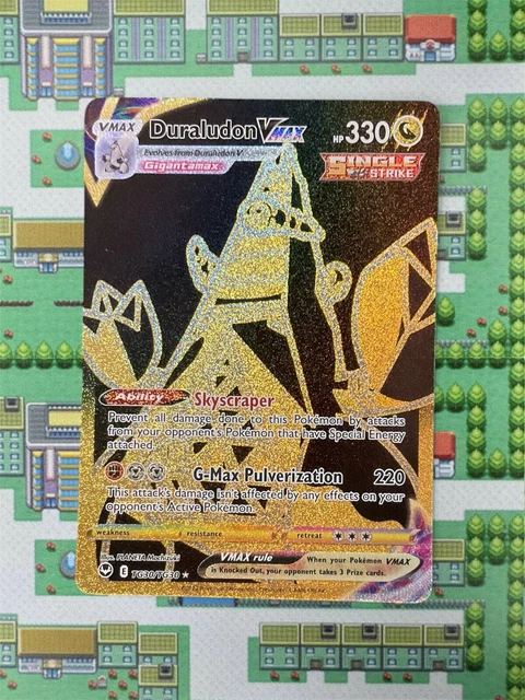 pokemon tcg silver tempest tg30 tg30 duraludon vmax card Amazon.com: Duraludon Vmax - TG30/TG30- Silver Tempest - Trainer Gallery  Pokemon Black & Gold main image 0