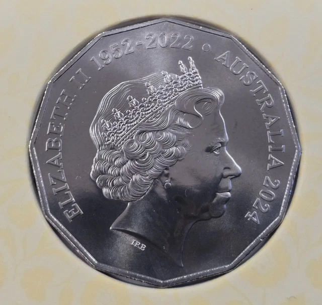 2024 AUSTRALIAN FIFTY cent 50c coin CHANGE OF MONARCH IR Broadley