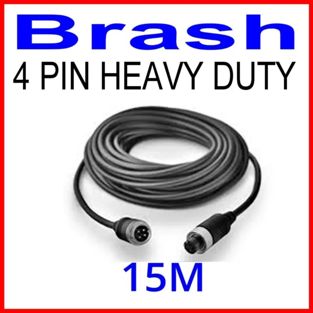 4 Pin Camera Cable - Industrial Aviation Grade Guaranteed Quality 15M