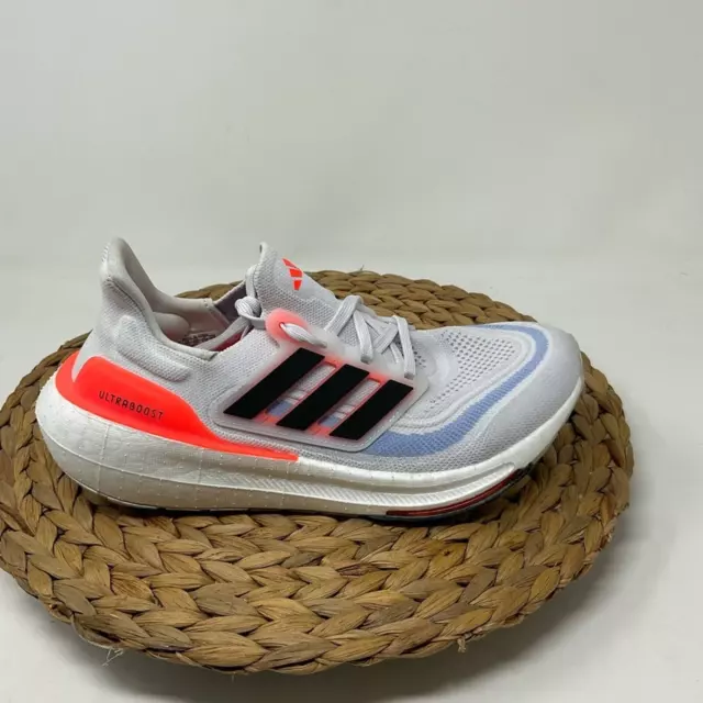 ADIDAS ULTRABOOST LIGHT Running Shoes Cloud White Core Black Solar Red ...