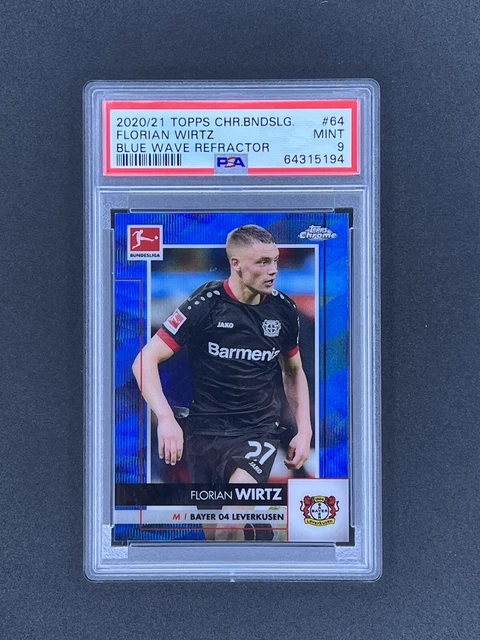 2020-21 TOPPS CHROME Bundesliga #64 Florian Wirtz RC Blue 