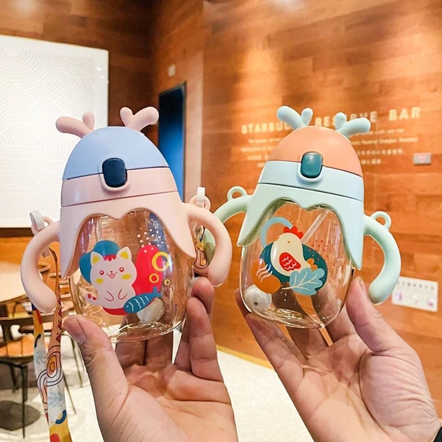 Training Cup Water Bottle Learn Feeding Drinking Bottle Baby Sippy Water Cup