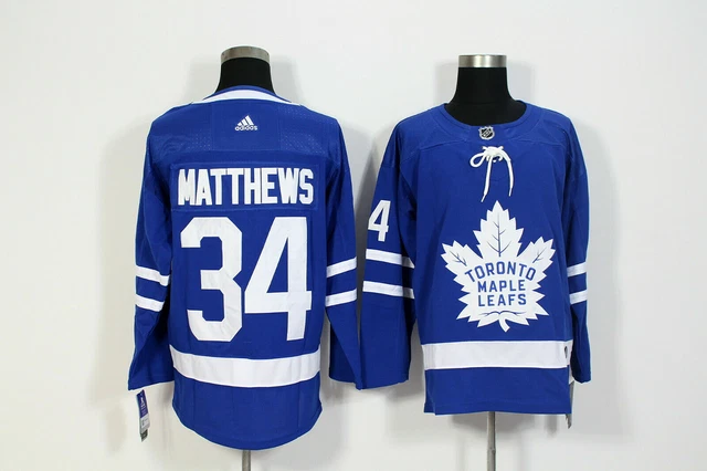 Toronto Style Maple Leafs #34 Auston Matthews Men's Blue/White Jersey S-3XL