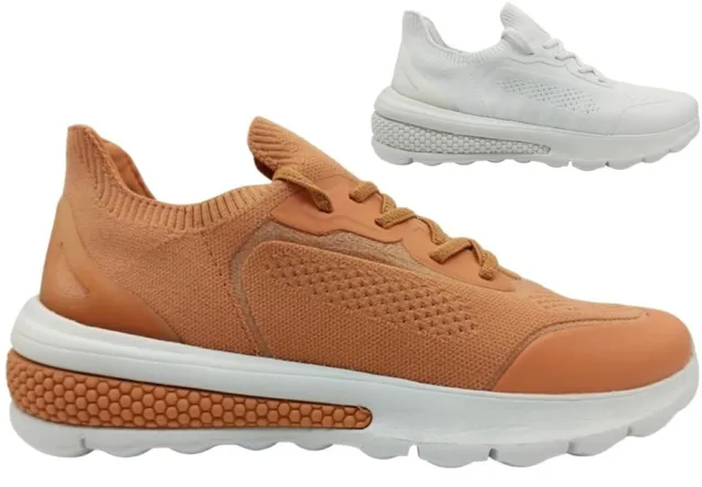 Chaussures pour Femme GEOX Spherica D35THA Baskets Confortable Lire Casual Mode