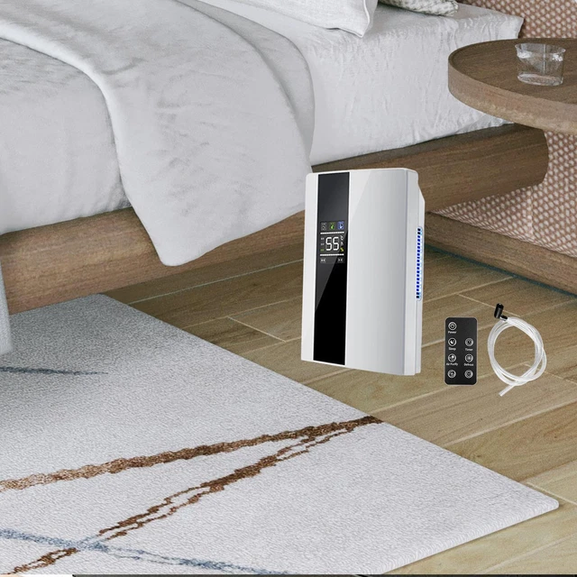 Deshumidificateur D Air 2,2L, Déshumidificateur 2-EN-1