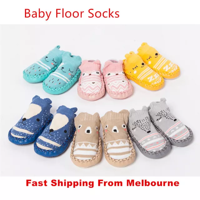 Baby No Slippery Socks Newborn Kid Safety Soft Crawling Gift Shoes Boy Girl