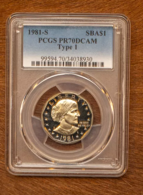 1981-S SBA$1 Type 1 DCAM (Proof) Susan B. Anthony Dollar