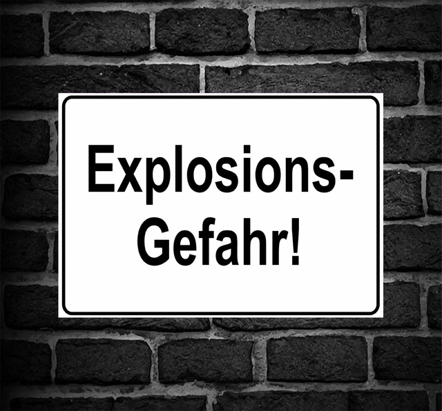 Toppa Da 4x4 Cm 'Pericolo Esplosione' Con Velcro, Per Giubbotti