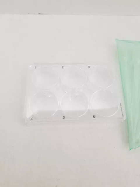 6 Well Cell Culture Plate + Lid Petri Dish Sterile + 20 Plastic Droppers 30ml ea 2