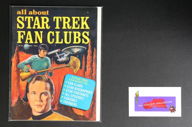 💎Vintage Valuable All About Star Trek Fan Clubs Kirk Spock💎