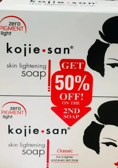 Genuine 2X135g Kojie San Kojic Acid Soap Bars Skin Lightening Whitening NEW