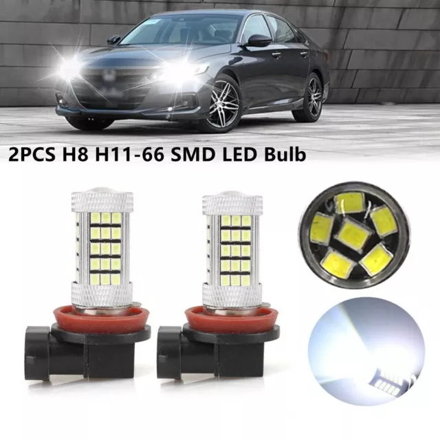 Kit DE 2 H8 H11 LED 200W 6500K Ampoule Voiture Feux Phare Lampe Xénon Xénon Blan